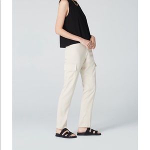Uncle Studios Tan Straight Leg Cargo Pants Size Medium